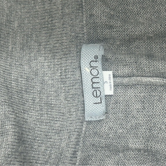 Lemon Cashmere Blend Ruffled Leg Joggers sz small - Picture 9 of 10